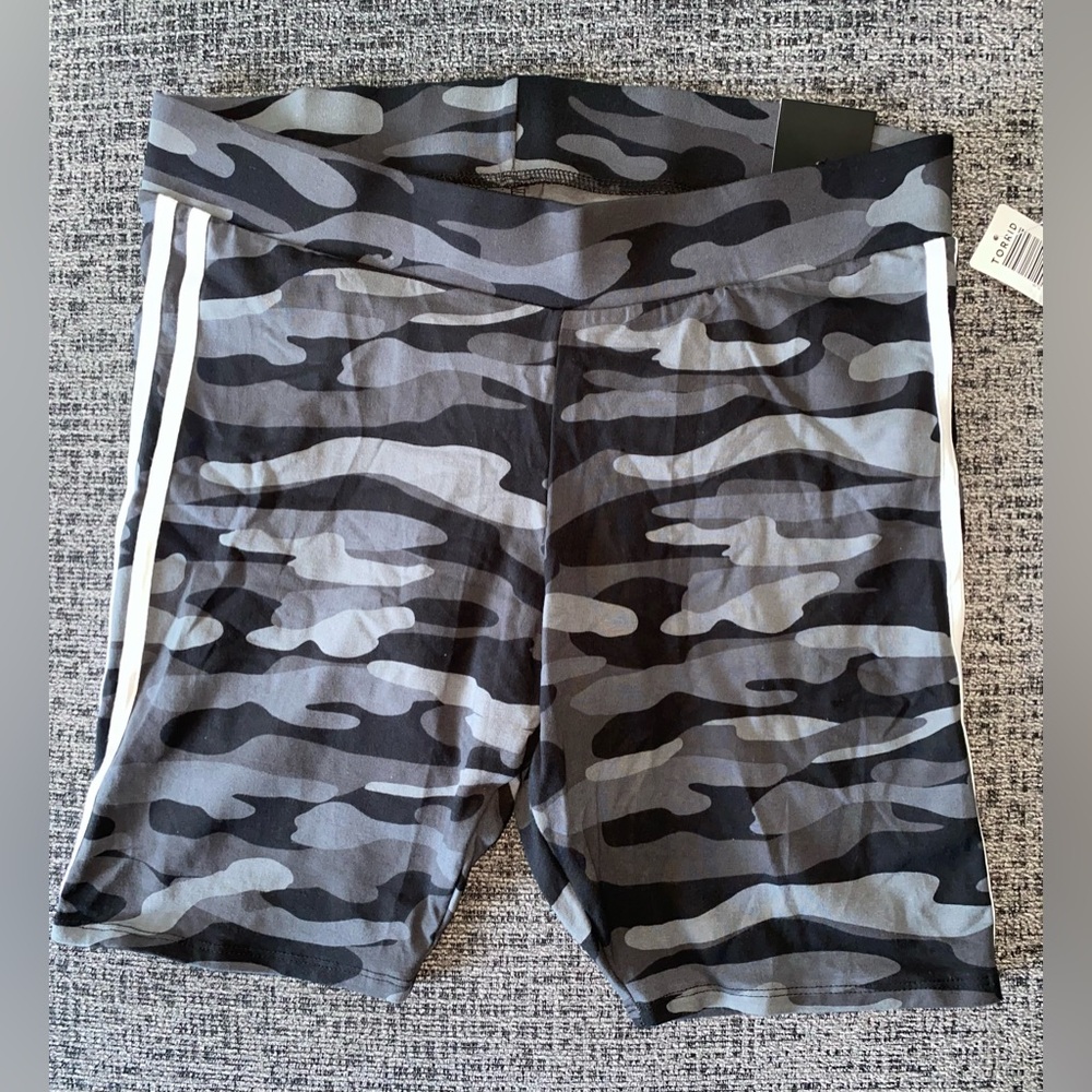 Torrid Bike Shorts Camouflage with White Side Stripe - Picture 4 of 11